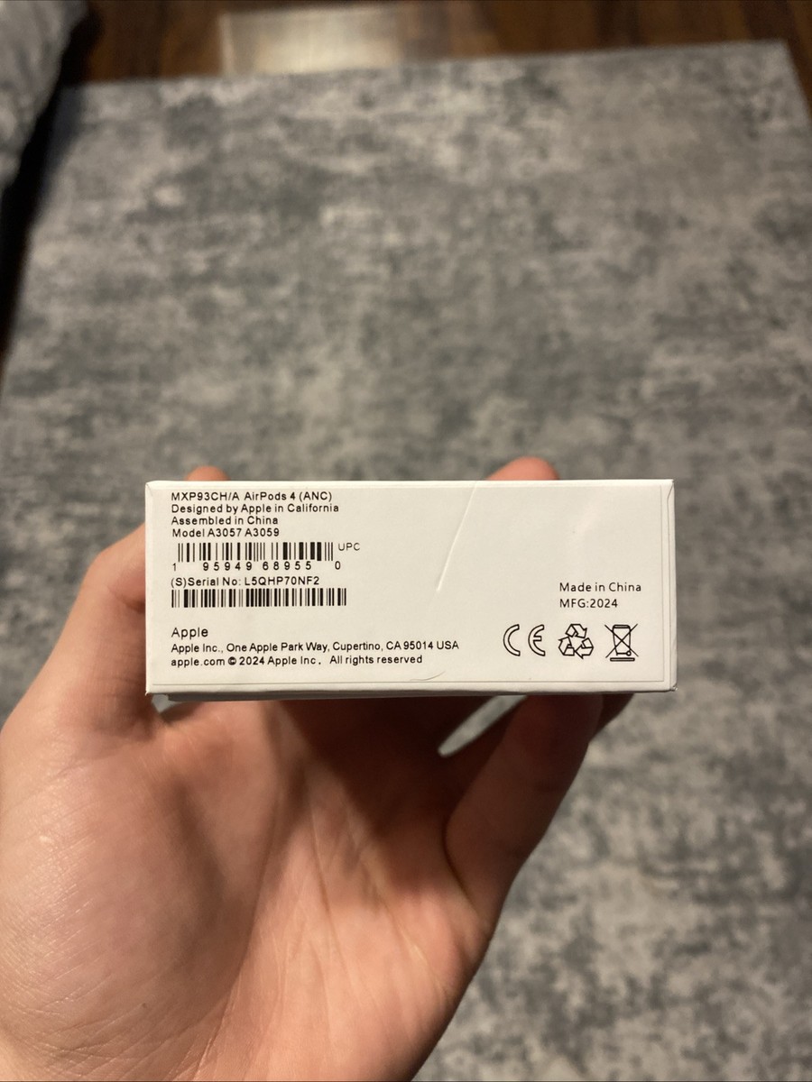 2026 Apple AirPods 4 ANC Active Noise Cancelation Left Side A3057