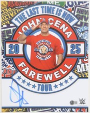 John Cena 2025 Farewell Tour WWE Signed RP Reprint 8X10 Photo