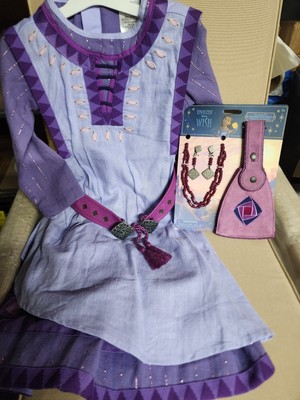 Disney's Wish Asha Adventure Dress-up Costume W/Accessories, 3T, NWT, SHIPS FREE