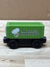 Thomas  Friends Wooden Railway Mr Jolly's Chocolate Car Train Tank Engine VGUC