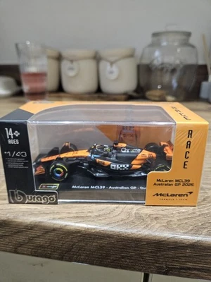 Bburago 1:43 McLaren MCL39 #81 Oscar Piastri 2025 Aus GP F1 Diecast Model Car