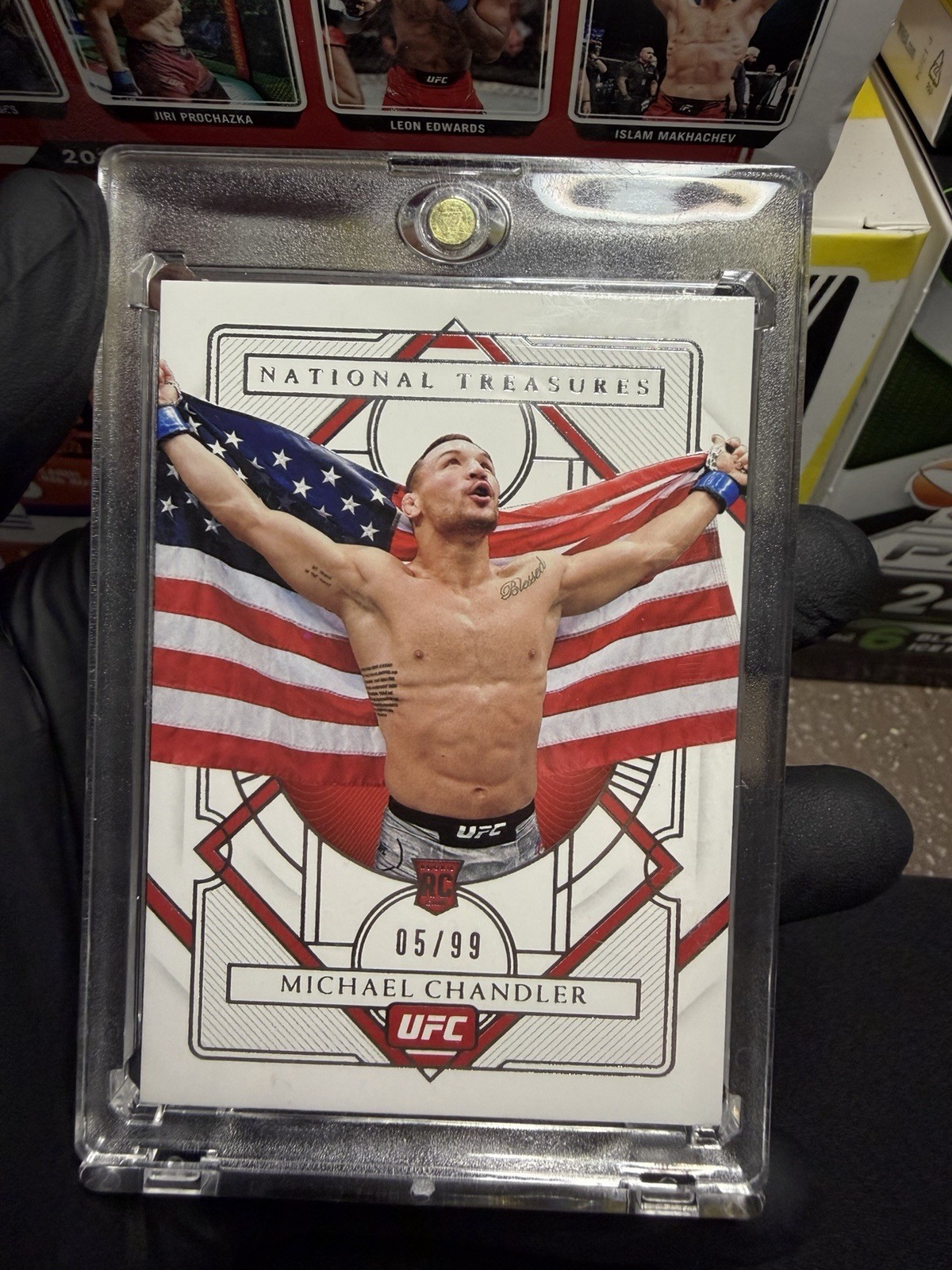 2021 Panini Chronicles UFC - National Treasures Michael Chandler #351 /99 (RC)