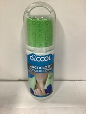 Cooling Towel O2COOL ArctiCloth Sport GREEN 13x33" Moisture Wicking Re-useable