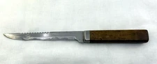 Vintage FISHERMANS TACKLE FILLET KNIFE Wooden Handle Stainless Steel SWEDEN