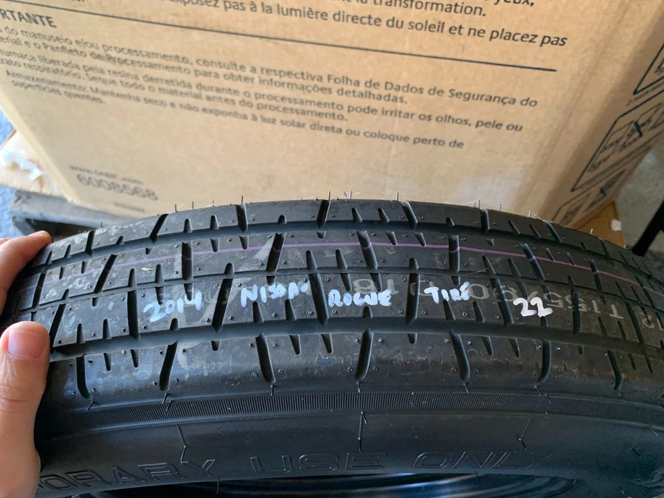 Nissan Rogue Select 2010-2020 16" neumático de repuesto rueda compacta donut T155/90D16 Foto 2 de 4