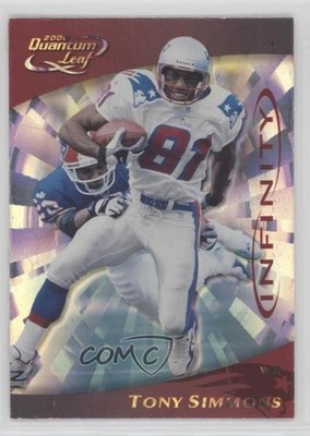 2000 Quantum Leaf Infinity Red 84/100 Tony Simmons #173 0rx8