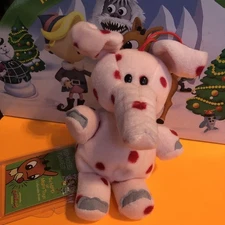 CVS Stuffins PINK SPOTTED ELEPHANT 2000 Prestige In Mint Cond.w/ Tag & Tag Prot.