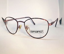 True Vintage Girard Matte Violet w/ Subtle Colorful Rims Eye Eyeglass Frames NOS