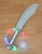 Genuine Disney Foam  Plastic Light Up Pirated of the Caribbean Toy Sword