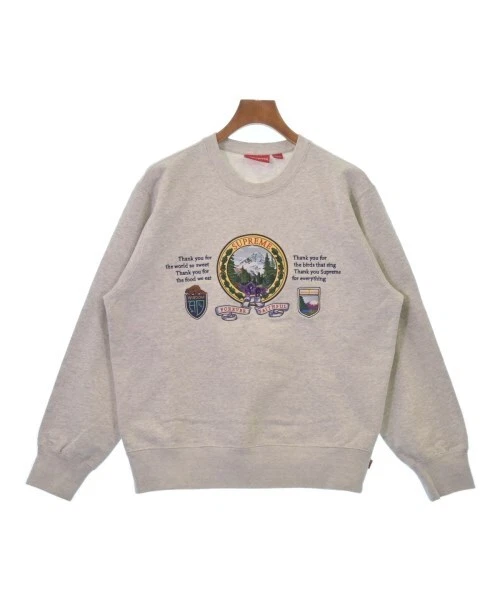 Sweat gris Supreme M 2200535201134