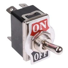 On-Off Standard Toggle Switch DPST 15A 250VAC