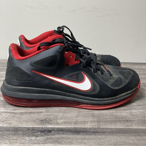 2012 Nike Lebron 9 IX Low Bred Black Red White 510811-003 Men's 11 - Picture 5 of 8