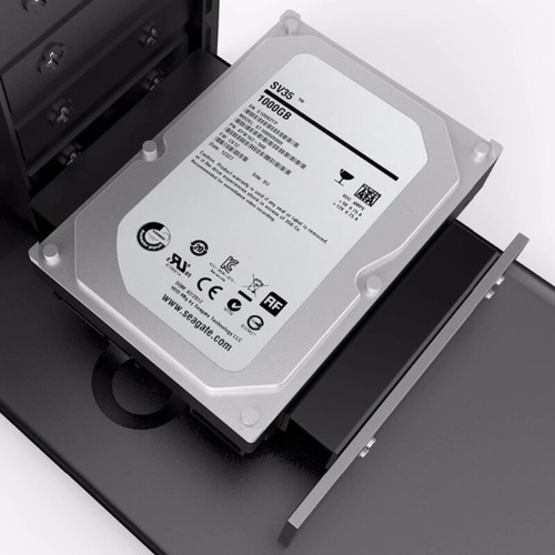 Reliable Drive Bay 2.5 or 3.5 to 5.25" SSD HDD Hard Disk Drive Bays Holder - Afbeelding 7 van 8