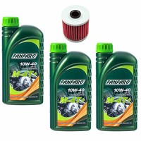 MotoröL ÖLfilter HF125 Set 10W40 3 Liter FüR Kawasaki GPZ 305 B Z 250 A GPZ305