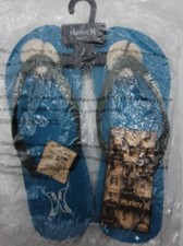 Hurley Flip Flop/Thongs/Sandals "One And Only Dust" Sz Small / S Blue