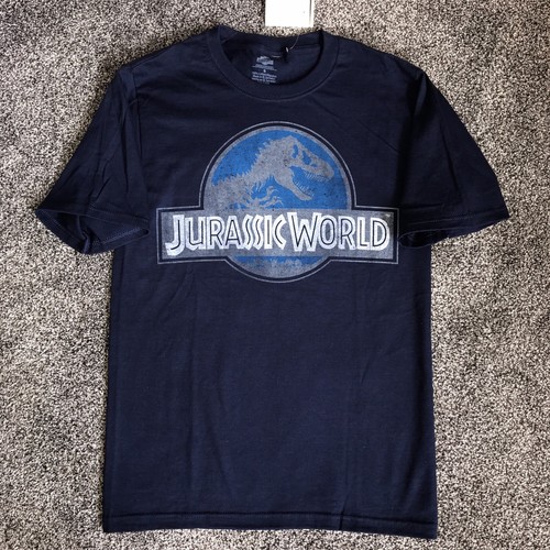 T-SHIRT navy blue cotton dinosaur park 