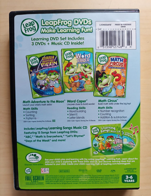 12x LeapFrog Leap Frog Mega Pack DVD R1 - Learning Collections +