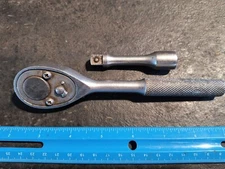 TRU-TEST ® Vintage ⅜" Drive Ratchet T1261, NOT WORKING, For Parts Or Repair, USA