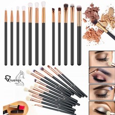 12pcs Professional Eyeshadow Blending Pencil Eye Brushes Set Makeup Tool UK