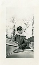 40's WW2 ERA SOLDIER Found Photo MILITARY bw Original PORTRAIT 211 LA 80 A