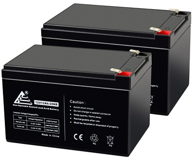 12V 12AH Battery for Go-Go Elite Traveller SC40E/SC44E - 2 Pack