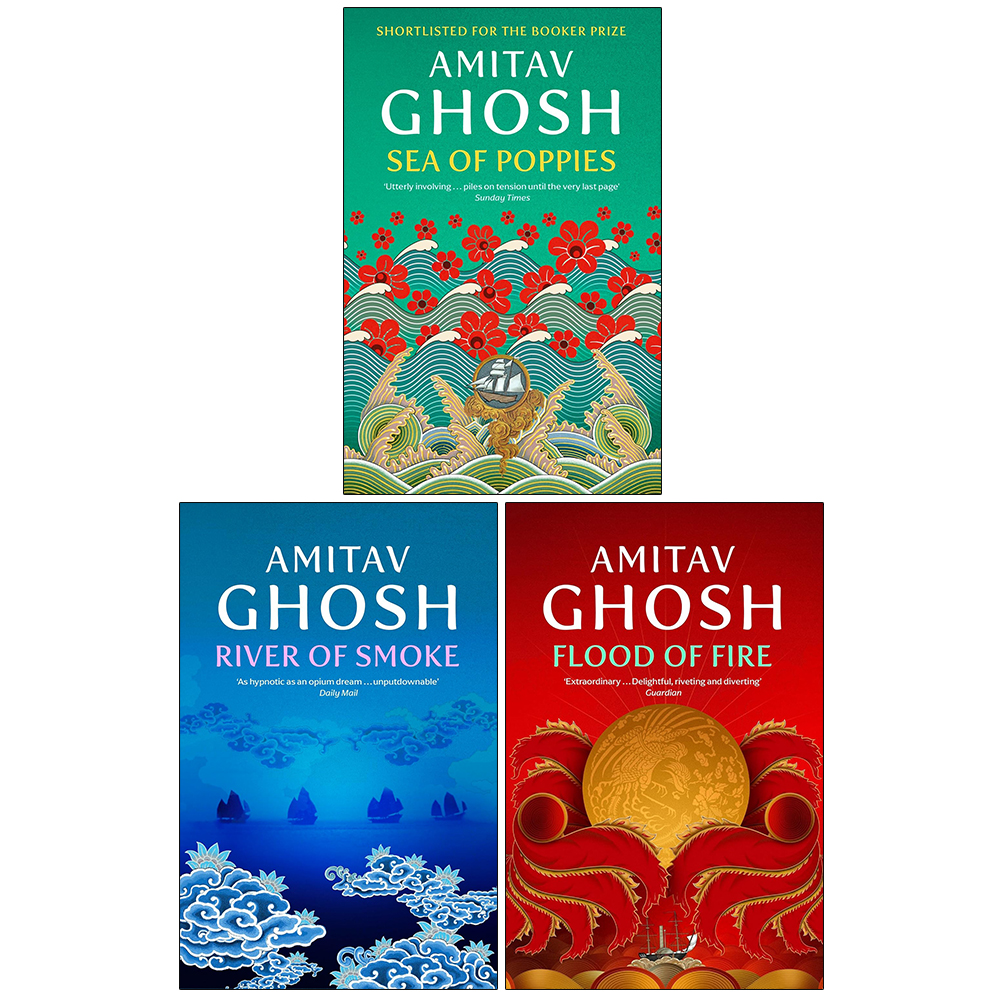 Amitav Ghosh Collection Sea of Poppies River of Smoke 3 Books Set NEW - Image 3