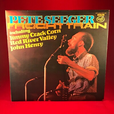 PETE SEEGER Freight Train 1974 UK Vinyl LP Jimmy Crack Corn John Henry Coyote
