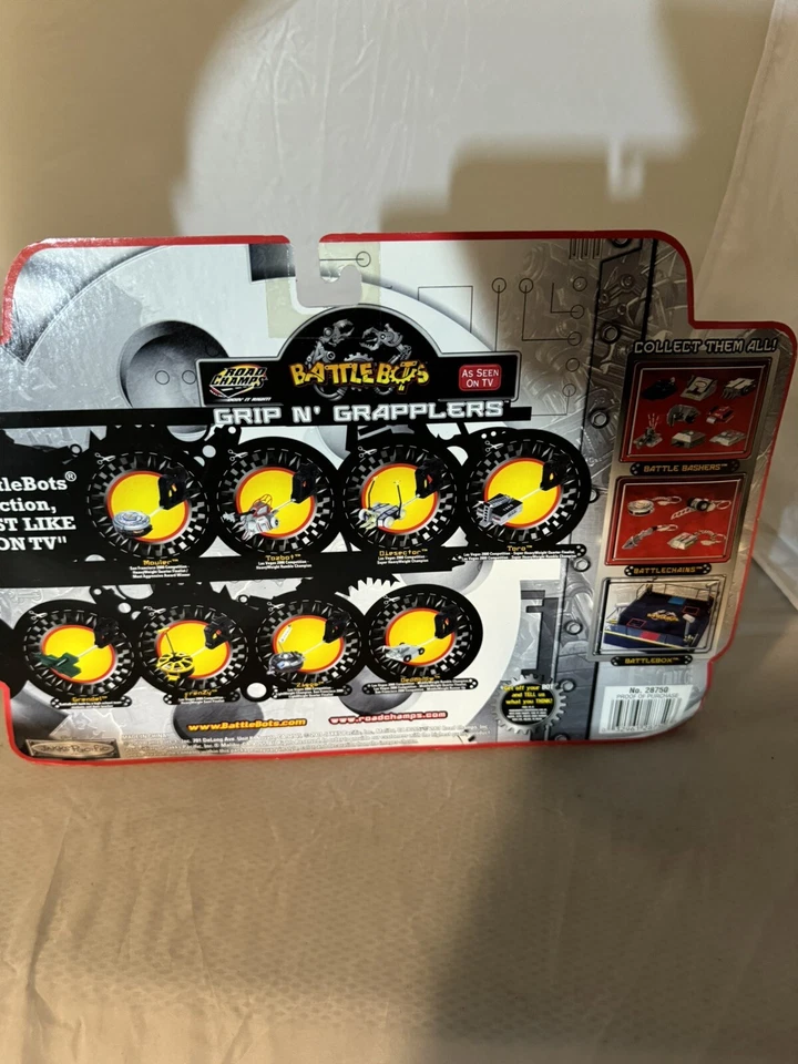 Figura 2001 Jakks Pacific Battle Bots Grip N Grapplers Ziggo nueva caja N Foto 3 de 3