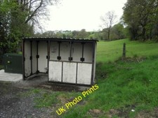 Photo 6x4 Bus shelter, Derryallen Kilskeery Pictured at Fingerpost Crossr c2015