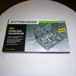 Pittsburgh Metric 40pc Tap &Die Set 3mm-12mm & 1/8npt