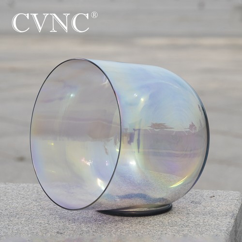 CVNC 6 Inch Chakra Alchemy Color Cosmic Clear Crystal Sing Bowl Sound Heal Reiki - Picture 24 of 24