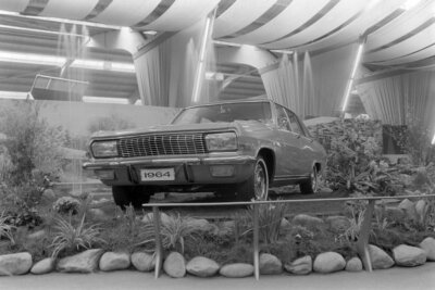 Opel Diplomat 1964 Motor Show Car Old Photo