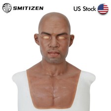 Smitizen Realistic Silicone Man Mask Martin Costuems for Halloween Party Cosplay