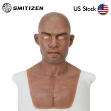 Smitizen Realistic Silicone Man Mask Costuems for Fetish Halloween Party Cosplay