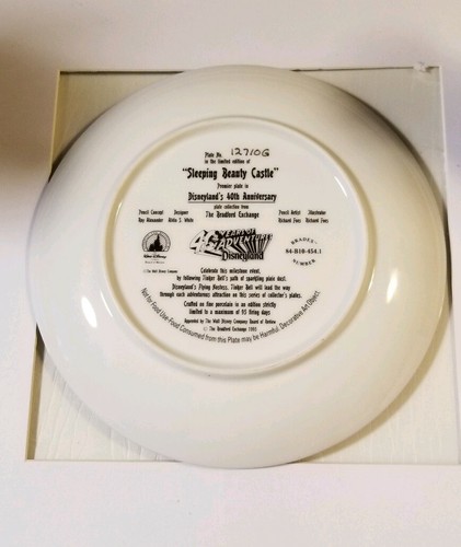 1066~The Bradford Exchange"Sleeping Beauty Castle" Ltd Ed Premier Plate n/Series - Picture 2 of 2
