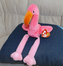 TY Beanie Baby 1995 Pinky the Pink Flamingo - D.O.B. 2/13/95 - NWT
