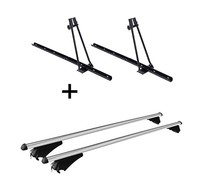 2X FahrradträGer Orion+RelingträGer Tiger XL FüR FüR Audi Q7 4L 05-09