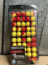 Nerf Rival Team RED 50x High Impact Rounds Refill Balls Hasbro 2017 Box Wear