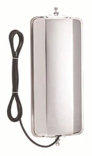 7" x 16" West Coast Mirror - Heated Stainless Steel