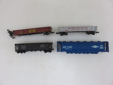 Trix Chemical Tank Hopper Freight Gondola Car Lot 4pc N Gauge Scale