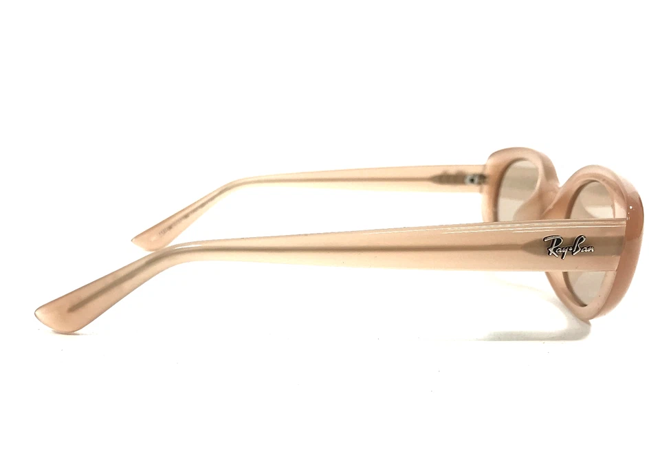 Gafas de sol Ray-Ban RB4441D 678793 monturas ovaladas beige ópalo con lentes marrón claro Foto 4 de 4