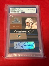 LARRY CSONKA DOLPHINS 2003 GRIDIRON KINGS /100 SB MVP SIGNED FOOTBALL AUTO PSA