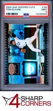 2004 LEAF CERTIFIED CUTS #126 TOM GLAVINE METS HOF POP 1 PSA 9