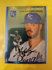 2023 Topps Chrome Platinum Anniversary Blue Prism Refractor #206 MJ Melendez B