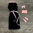 Vintage Barbie & Friends Size Velvet Sheath Dress W Accessories - 1960s