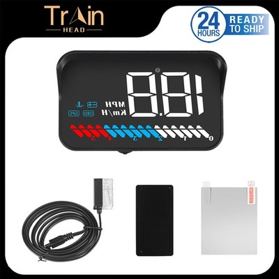 Car HUD Head Up Display OBD GPS Speedometer Speed RPM Voltage Water Temperature