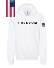 Freedom Hoodie   Patriotic American Flag Sweatshirt, USA Pride Unisex Hoodie