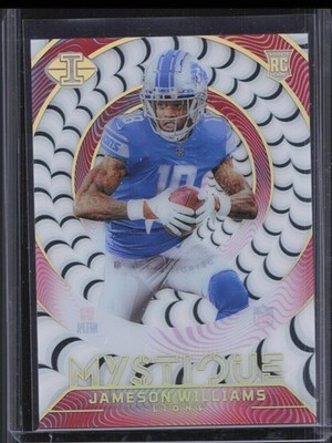 2022 Panini Illusions Jameson Williams M-13 Mystique Rookie Red /199 Lions