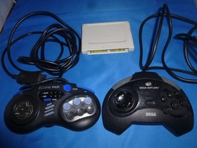 Sega Saturn system console Virtua Fighter in box bundle Nights Play Import READ