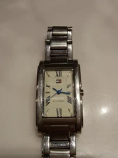 Ladies Tommy Hilfiger Stainless Steel Rectangular Watch